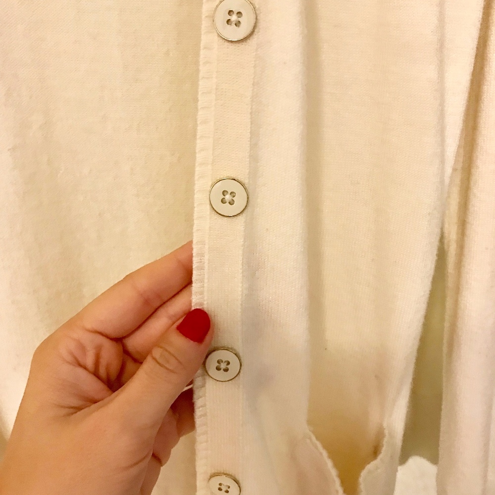 BANANA REPUBLIC - Classic Cream Cardigan